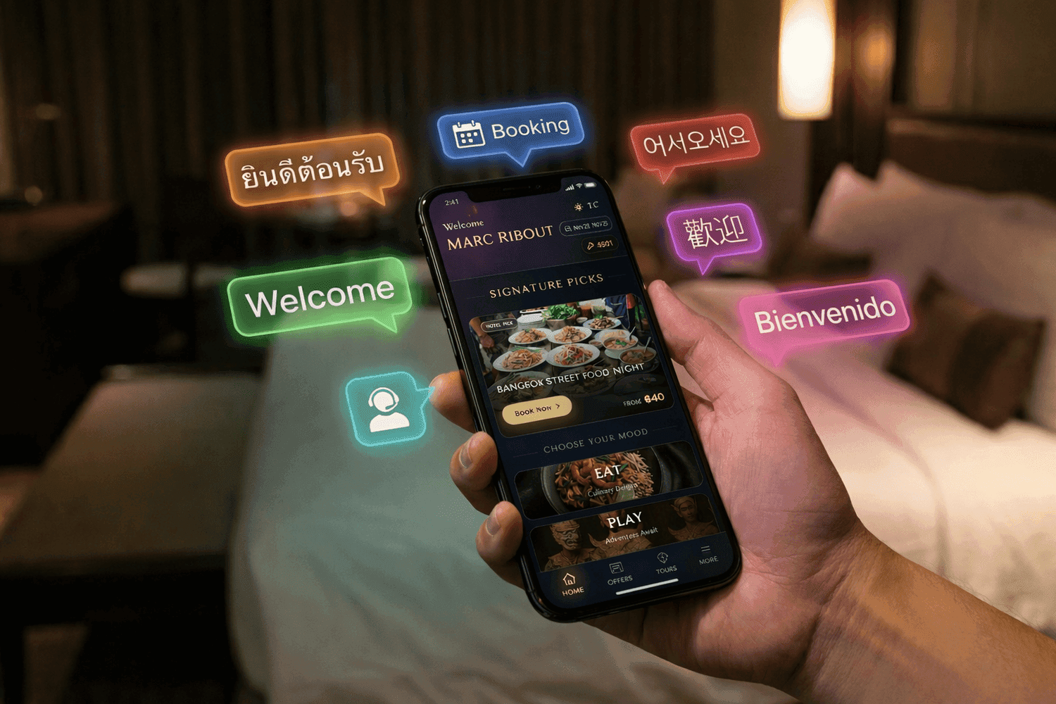 AI Concierge App - Multilingual Welcome